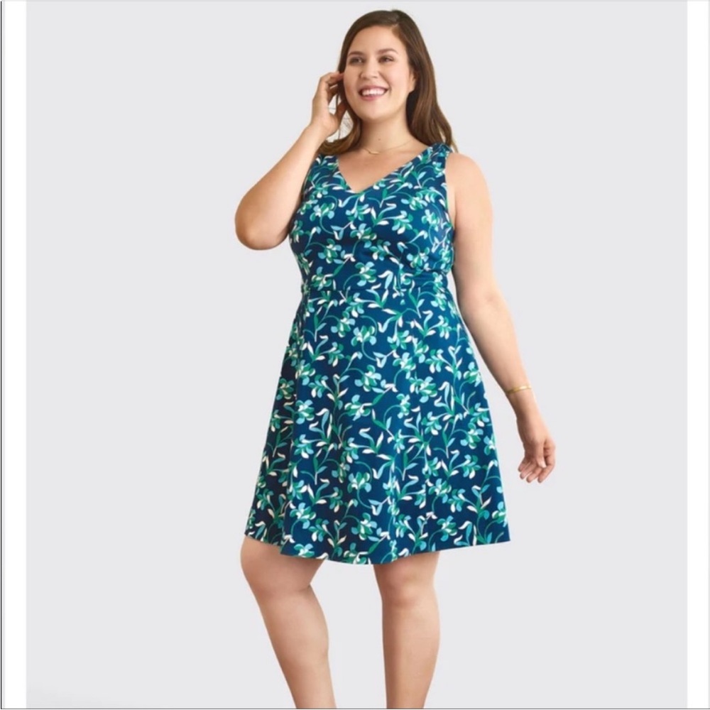 Draper James Floral Knot Shoulder Dress Size 18X